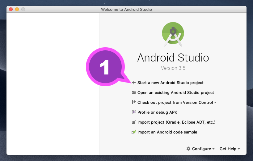 Click Create Project