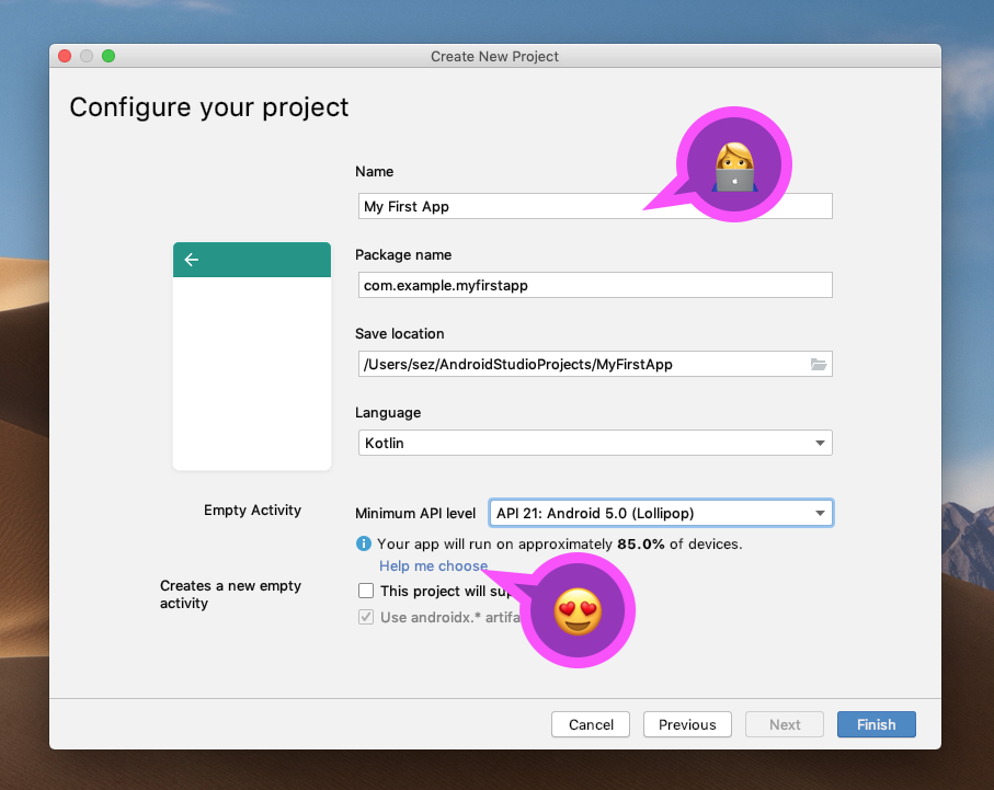Click Create Project