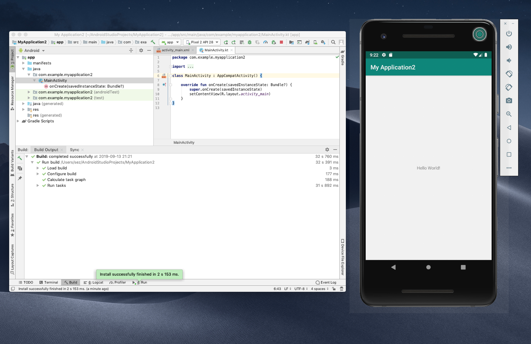 Android Studio installed